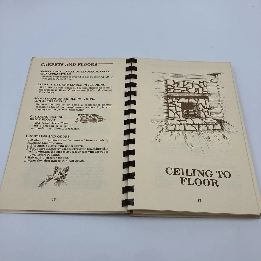 Vtg Hints for Upstairs Downstairs and All Around The House Carol Rees Homemaking